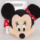 Disney Store Minnie Mouse Bracelet Purse Wristlet Plush Head Satin Lined