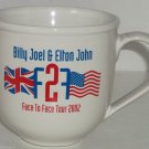 Elton John Billy Joel Coffee Mug Face to Face Tour 2002 Cup Rock Roll Concert