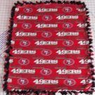 San Francisco 49ers Blanket Fleece Baby Pet Dog Lap Red NFL Football