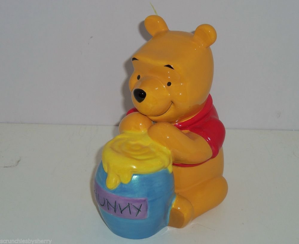 Disney Winnie Pooh Bank Hunny Ceramic Coin Money Bear Honey