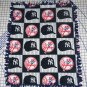 New York Yankees Fleece Blanket Patchwork Hand Tied Baby Pet Lap MLB Baseball