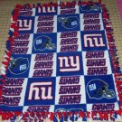 New York Giants Patchwork Fleece Baby Pet Lap Blanket