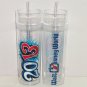Disney World 2013 Micky Acrylic Travel Tumbler Reusable Straw Cup Theme Parks