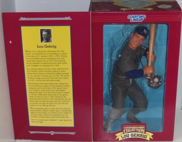 Lou Gehrig Cooperstown Collection Starting Line Up Figure Poseable MLB Baseball
