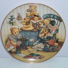 Teddy Bear Sewing Circle Collector Plate Franklin Mint COA Vintage Teddy Bear Sewing Circle Collector Plate Franklin Mint COA Vintage