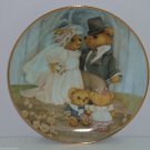 Teddy Bear Just Married Collector Plate Franklin Mint COA Museum Patricia Brooks Teddy Bear Just Married Collector Plate Franklin Mint COA Museum Patricia Brooks