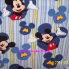 Disney Mickey Mouse Blue Blanket Fleece Blue Baby Pet Lap Hand Tied