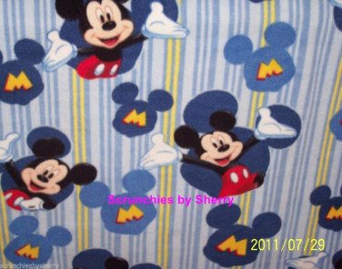 Disney Mickey Mouse Blue Blanket Fleece Blue Hand Tied