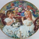 Tea Party Girls Kitty Collector Plate Reco International Vintage 1991 Tea Party Girls Kitty Collector Plate Reco International Vintage 1991