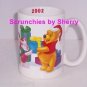 Disney Store Pooh Eeyore Tigger Piglet Coffee Mug Cup Christmas 2002 Retired