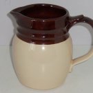 McCoy Pitcher Brown Tan Cream Vintage 1272 USA Mint Pottery Great Gift Collector