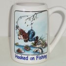 Fishing Stein Mug Man Hooked Pants Coffee Cup White Gary Patterson Clay Gift Fishing Stein Mug Man Hooked Pants Coffee Cup White Gary Patterson Clay Gift