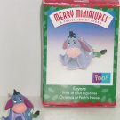 Disney Eeyore Hallmark Merry Miniatures Ornament 1999 Vintage MIB Pooh