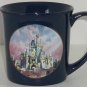 Walt Disney World Cinderella Castle Coffee Mug Happiest Celebration Navy Blue