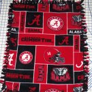 Alabama Crimson Tide Bama Fleece Blanket Hand Tied Baby Pet Dog Lap NCAA College