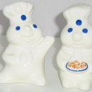 Pillsbury Doughboy Salt Pepper Shakers Poppin Fresh Cookies Ceramic Flour