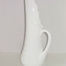 Fenton Milk White Hobnail Fenton Swung Drip Tall Vase Vintage