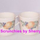 4 Corning Abundance Mugs Corelle Fruits Orange Bone 4 Corning Abundance Mugs Corelle Fruits Orange Bone