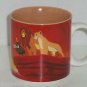 Disney Lion King Simba Tea Coffee Mug Retired Vintage Standing on the Rock