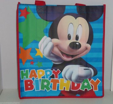 Disney Mickey Mouse Birthday Day Reusable Shopping Tote Bag Gift Bag