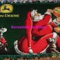 John Deere Blanket Santa Christmas Hand Tied Green Tractors Fleece Throw
