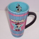 Disney Minnie Mouse Coffee Mug 75 Years Fun Tall Cup Blue Pink Retired Disney Minnie Mouse Coffee Mug 75 Years Fun Tall Cup Blue Pink Retired