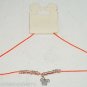Disney Mickey Mouse Head Necklace Lobster Clasp Orange Cord Theme Parks New