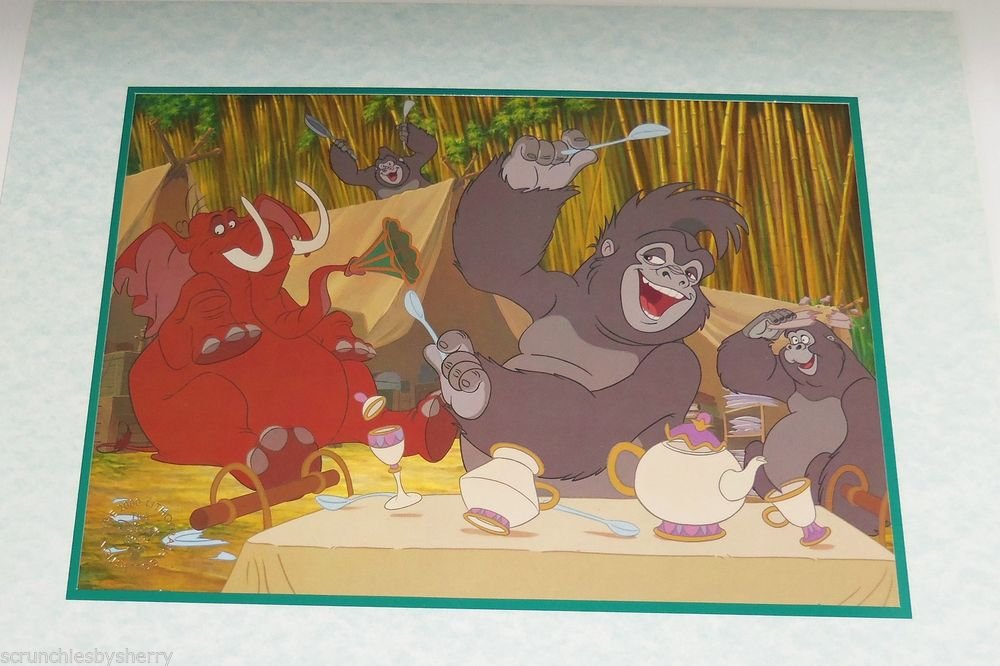 Disney Store Tarzan Lithograph Gold Seal 2000 Picture Photo Vintage