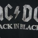 AC DC T-Shirt Back in Black Hard Rock Band Music Mens Ladies Size Med