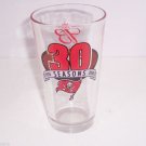 Tampa Bay Buccaneers Drinking Glass 30 Seasons Football Glass NFL Retired
