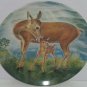 Deer Fawn Baby Collector Plate Reassuring Touch Wildlife Hicks Knowles Vintage