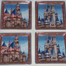 4 Disney World Cinderella Castle Disneyland Sleeping Beauty Plate Set Theme Park 4 Disney World Cinderella Castle Disneyland Sleeping Beauty Plate Set Theme Park