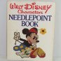 Walt Disney Characters Needlepoint Book Craft Mickey Vintage 1976 First Edition