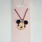 Disney Mickey Mouse Necklace Kids Jewelry Theme Parks New Carded