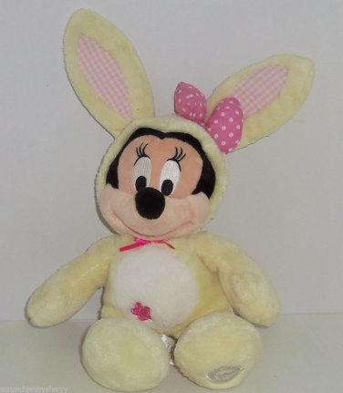 Disney Store Minnie Mouse Bunny Easter Rabbit Plush Toy Exclusive Original