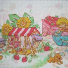 Strawberry Shortcake Twin Sheet Set Flat Fitted Pillow Case Fabric Craft Sewing