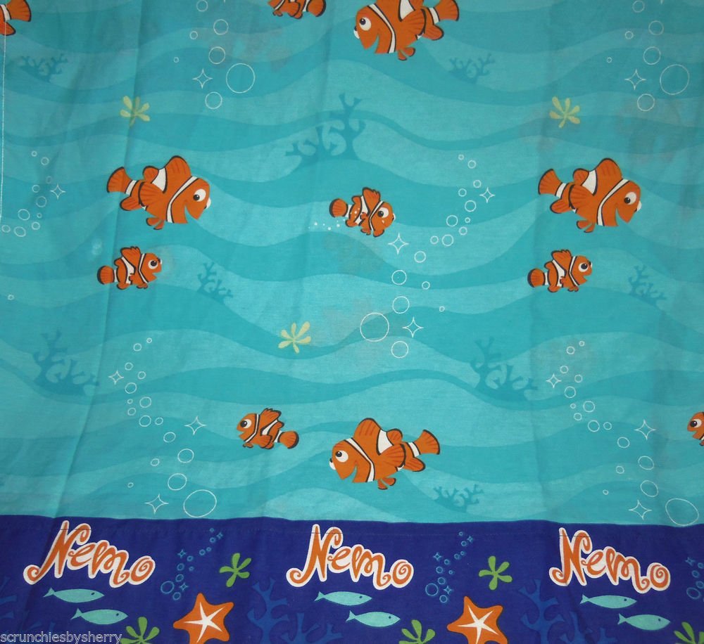 Disney Finding Nemo Twin Sheet Set Flat Fitted Pillow Case Fabric Craft