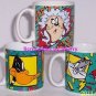 Looney Tunes Coffee Mug Bugs Daffy Tweety Bird Collector Cup Lot of 3