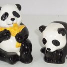 Giant Panda Bears Salt Peppers Shakers 1999 Sir Lanka Animal Collectible Vintage