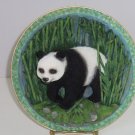 Panda Bear Giant Collector Plate 3D Gray Rock Amy Addy