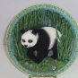 Panda Bear Giant Collector Plate 3D Gray Rock Amy Addy