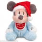Disney Theme Parks Mickey Mouse Baby's First Christmas Plush Blue