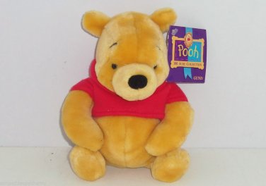 Disney Winnie Pooh Bear Plush Toy Bean Bag Tags Gund 100 Acre Collection