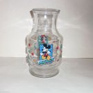 Disney Mickey  Minnie Mouse Glass Juice Jar Container