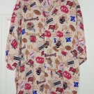 Tampa Bay Buccaneers Shirt Button Dress Casual Print Size XL Cream NFL Football