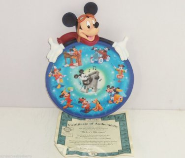 Disney Collector Plate Mickey 75th Anniversay Bradford Mickey Milestones Retired