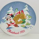 Walt Disney Productions Collector Plate Mickey Mouse Donald Duck Christmas 1985 Walt Disney Productions Collector Plate Mickey Mouse Donald Duck Christmas 1985
