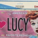I Love Lucy Metal License Plate Tag America's Favorite Redhead