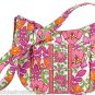 Vera Bradley Lilli Bell Clara Handbag Purse Green Pink Orange