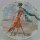 D'Arceau Limoges Woman Century Daisy Boyish Rebel 1925 Fashion Collector Plate D'Arceau Limoges Woman Century Daisy Boyish Rebel 1925 Fashion Collector Plate
